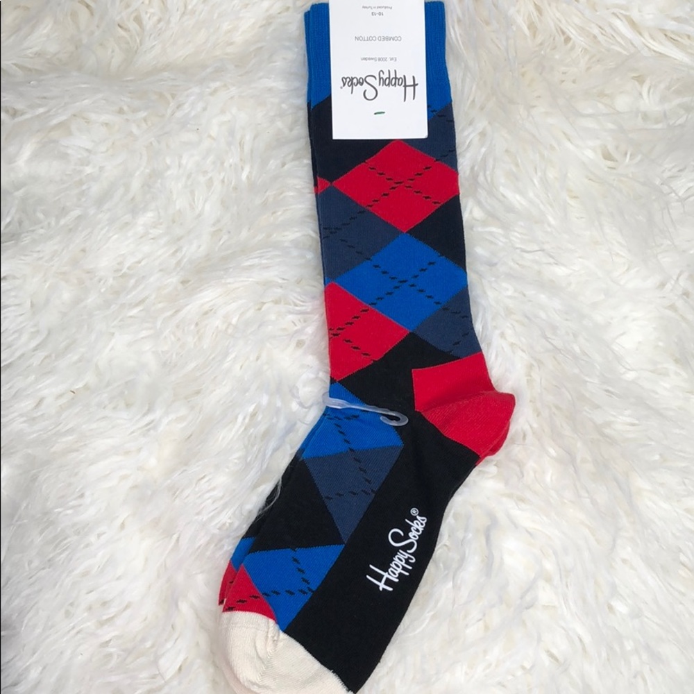 NWT happy socks argyle print